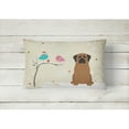 thumbnail image 2 of Carolines Treasures BB2487PW1216 Christmas Presents between Friends Mastiff - Brindle Canvas Fabric Decorative Pillow,, 2 of 3