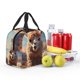 thumbnail image 5 of Fotbe Fluffy Alpaca Mountain Meadow Bolsa Térmica con Estampado y Forro de Aluminio Grueso Bolsa de Almuerzo con Bolsillo Frontal para Hombres y Mujeres, Ideal para Trabajo, Escuela, 5 of 8