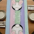 thumbnail image 5 of Table Runners 90 Inches Long Dress Scarves, Easter Bunny Farmhouse Coffee/Dining/Kitchen Table Runner for Living Room, Eggs Cute Rabbit Floral Colorful Country Wooden 13x90 Inch, 5 of 9