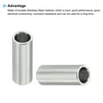 thumbnail image 4 of M6 Stainless Steel Spacers, 10 Pcs Metal Spacer Stainless Steel 6.1mm ID x 8mm OD x 20mm L for 1/4" or M6, 4 of 5