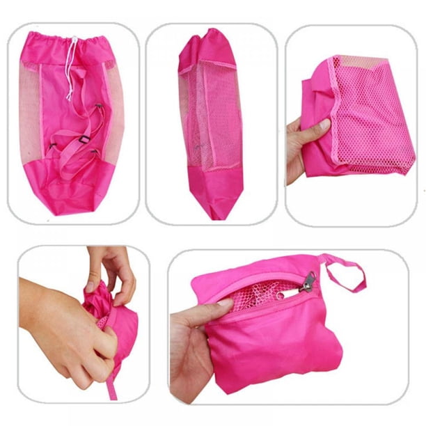 Sac Filet Transport Pour Jouets De Plage/piscine - Léger, à Bandoulière, évacue Sable Et Eau
