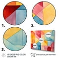 thumbnail image 3 of Designart "Contrasting Geometric Composition Pastel Harmony II" Oversized Abstract Framed Wall Art - Modern Colorful Abstract Geometric Entryway Framed Wall Art, 3 of 6