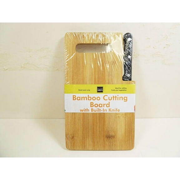 Bamboo Cutting Board Small with Handle 10" x 5.75" Wood Kitchen Chopping Boards