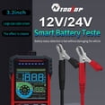 thumbnail image 2 of TFixol TOOLTOP Advanced Battery Analyzer with 3.2" Color Screen, 12V/24V Compatibility, Multi-Function Testing, and Safety Protections [ET2202, Includes Temperature and Charging Capacity Tests], 2 of 6