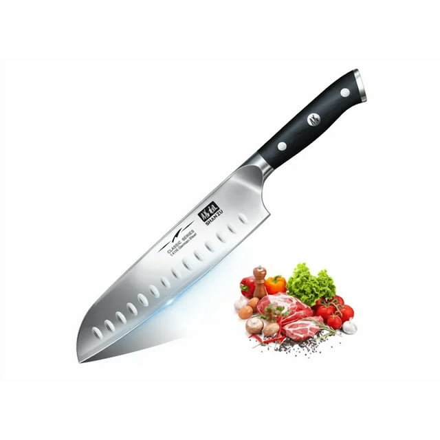Cuchillo De Cocina Xtellar color plateado, Acero Inoxidable Cuchillo De Chef,20cm