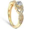 thumbnail image 2 of Pompeii 3/4 Ct Diamond Engagement Infinity Wedding Ring Set 14k Yellow Gold (H/I,I2-I3), 2 of 4