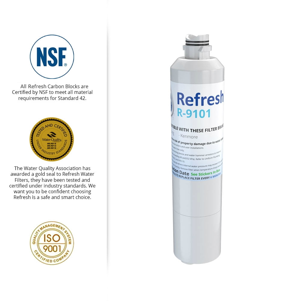 Refresh Water Filter Fits Samsung RF28HMEDBBC/AA Refrigerators 4 Pack 