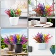 thumbnail image 4 of Asisol 6 Bundles Artificial Lavender Flowers Outdoor UV Resistant Faux Plastic Plants Artificial Greenery for Home Garden Wedding Indoor Porch Box Decorations, 4 of 9