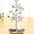 thumbnail image 3 of HZKAICUN Little Birds Tree Jewelry Earring Necklace Display Stand Jewelrys Storage Towers Alloy Tree Display Stand, 3 of 9