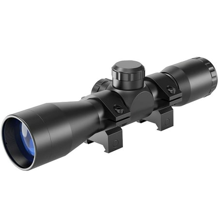 Compact Rifle Scope 4x32 for Crossbow Scope with BDC Reticle Ideal for Medium to Long-Range up to 500 Yards