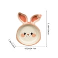 thumbnail image 2 of Kids Easter Bunny 3-Compartment Feeding Plate - Balanced Food Sections, Festive Design, Perfect for Toddler Meals, Baby Weaning, and Family Use, 2 of 5