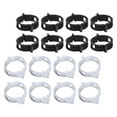 thumbnail image 3 of HORIALENCE Flower Support Clip Square 100Pcs 1.18x1.18x0.35in For Gardening Farmers, 3 of 8