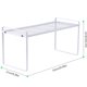 thumbnail image 3 of Estante de cocina con capas para gabinete Estante de almacenamiento telescópico para encimera Divisor de almacenamiento debajo del fregadero Estante para ollas de una sola capa, 3 of 3