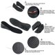 thumbnail image 3 of Unisex 3cm 5cm 7cm and 9cm Heel Height Increase Shoe Lift Insole Inserts, 3 of 4