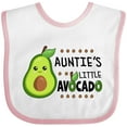 thumbnail image 3 of Inktastic Auntie's Little Avocado with Cute Baby Avocado Boys or Girls Baby Bib, 3 of 4