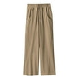 thumbnail image 3 of SNKSDGM Women's Plus Cargo Pants Women Workwear Womens Sweatpants Tall Women's Casual Sweatpants Relaxed Fit Baggy Clothes High Waist Drawstring Waist with Pockets Loose Cargo Joggers Pants, 3 of 3