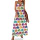 thumbnail image 1 of Nuevo vestido sin mangas con estampado de colores de armadillos, vestidos de cóctel, atuendos para festivales para mujeres, 1 of 7