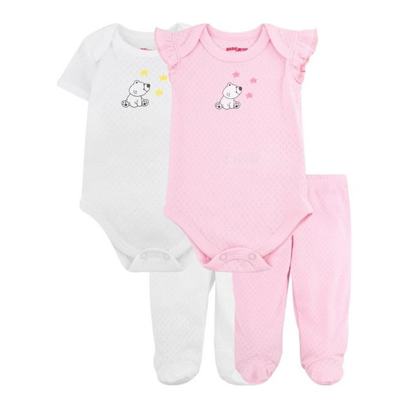 Conjunto Baby Creysi One For You Para Bebé 6 Meses 4 pzs Color Rosa