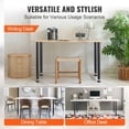 thumbnail image 5 of 28 Inch Adjustable Desk Legs Set of 4, Heavy Duty Reinforced Steel Office Table Legs with 1200 lbs Load Capacity, Quick Installation with Adjustable Rubber Foot Cups, Matte Black Finish, 5 of 7