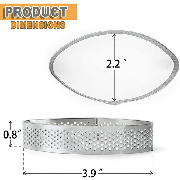 Paquete de 27 Anillos de Tarta de Acero Inoxidable, Anillo de Mousse de Pastel Perforado Resistente Al Moldes de Mousse de Pastel Cortador de CíRculo Anillo de Pastel