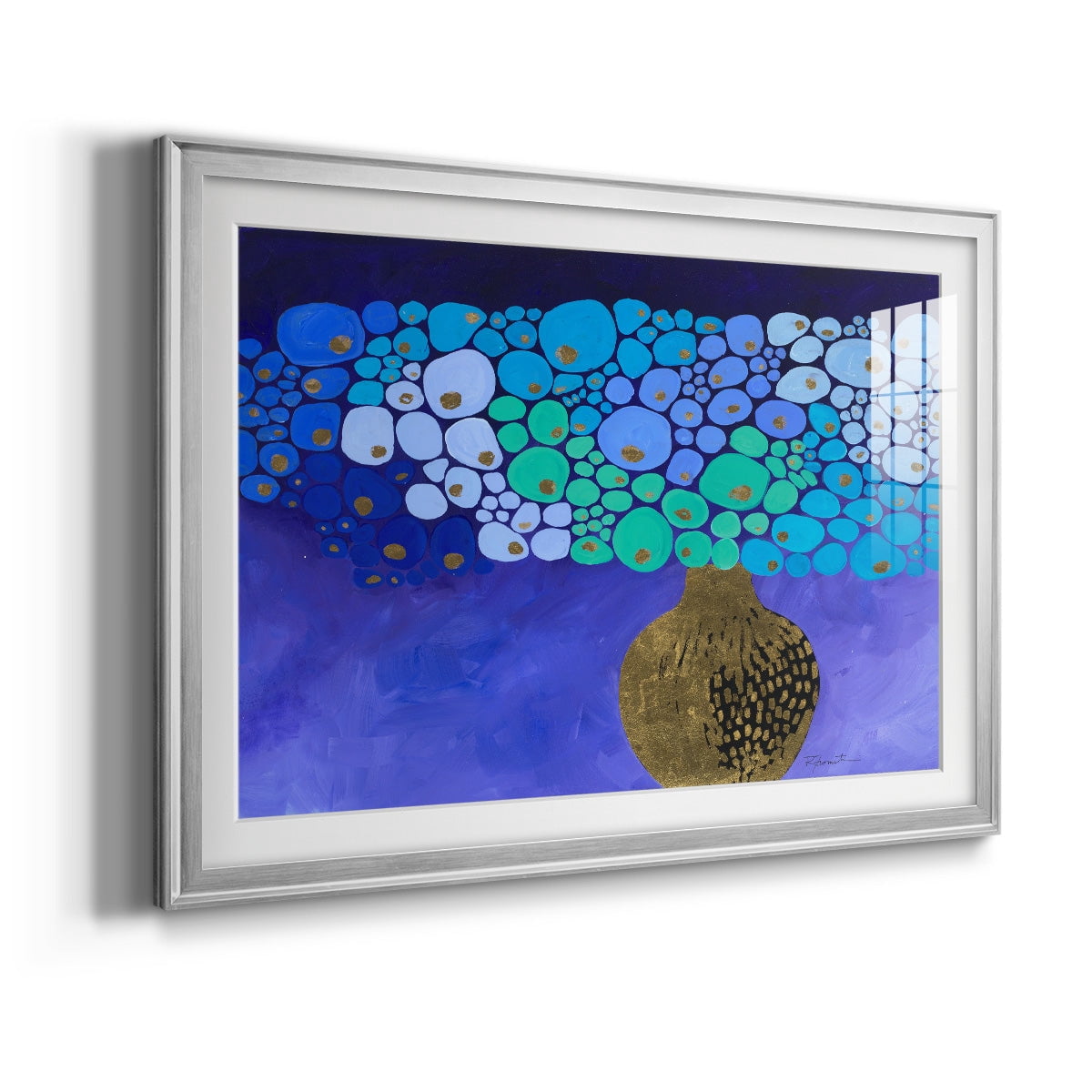 Blue Poppies II Premium Framed Print - Ready to Hang
