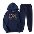 thumbnail image 1 of Birdeem Hauts pour Femmes Manches Longues Mode Imprimée Sports Pantalons Longs Décontractés Ensemble de Hauts à Capuche Manches Longues, 1 of 2