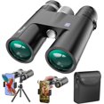 thumbnail image 1 of Binoculares HD 18x50 para adultos con adaptador de teléfono mejorado, trípode y adaptador de trípode: binoculares profesionales impermeables con prismas BaK4 y vista grande para observación de aves, c, 1 of 3