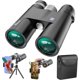 thumbnail image 1 of Binoculares HD 18x50 para adultos con adaptador de teléfono mejorado, trípode y adaptador de trípode: binoculares profesionales impermeables con prismas BaK4 y vista grande para observación de aves, c, 1 of 3