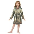 thumbnail image 6 of FORMRS Niños Bathrobe Unisex Hooded Robe Soft Plush Pajamas Sleepwear, Size 7-9T, Ghost in Strawberry Fields, 6 of 7