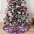 thumbnail image 5 of Lsque Elephants Print Christmas Tree Skirt, Tree Skirt with Ties or Velcro, Perfect for Holiday Decorations, Halloween, and New Year-30", 5 of 7