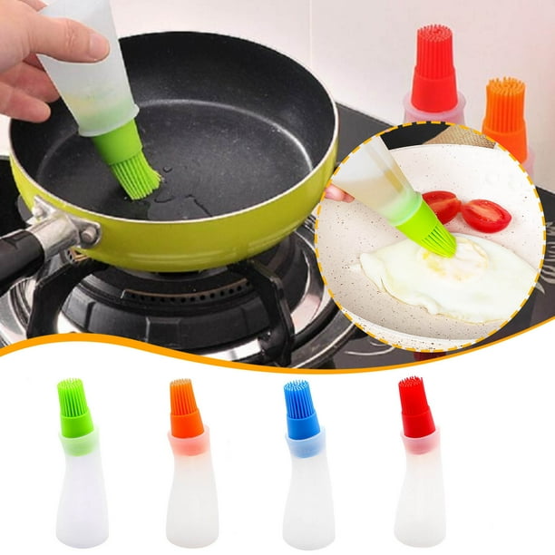 pstuiky Brocha para hornear, brocha para barbacoa con botella, brocha para aceite