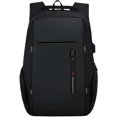 thumbnail image 1 of Tool Bag Black Laptop Backpack Waterproof Travel Bag With USB Charging Port 15.6 Inch Computer Business Backpack Ladies Men Casual Hiking Rucksack, 1 of 4