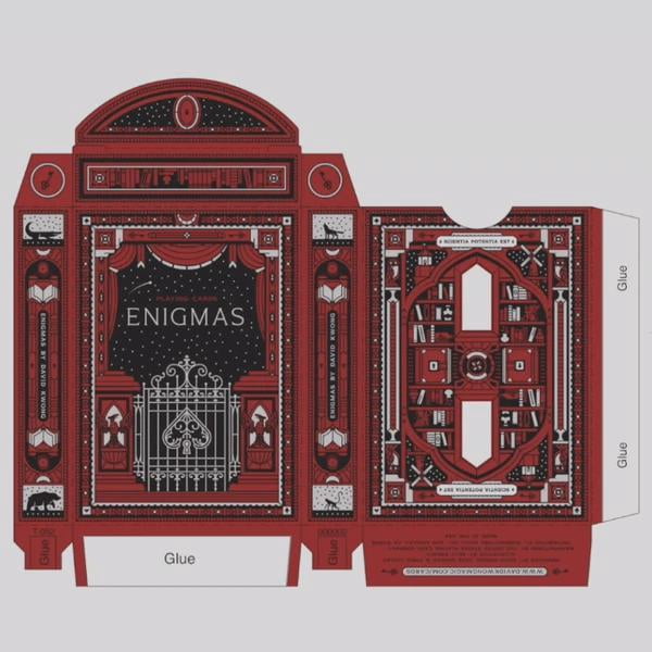 Enigmas Limited Edition Red Playing Cards by David Kwong Magic
