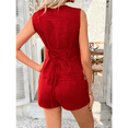 thumbnail image 6 of EASYBRA Women Button Cardigan Vest and Shorts Set Casual Summer Two Piece Resort Outfit, 6 of 7