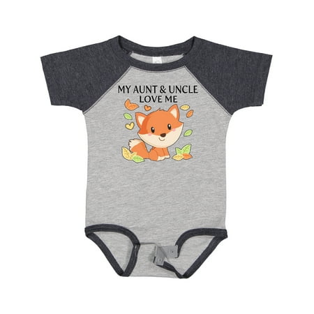 

Inktastic My Aunt and Uncle Love Me- Little Fox Gift Baby Boy or Baby Girl Bodysuit