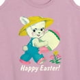 thumbnail image 3 of Instant Message - Vintage Happy Easter  - Women's Racerback Tank Top, 3 of 6