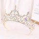 thumbnail image 2 of Zhuge Tiara de boda para novia, diadema de princesa, corona nupcial, joyería para el cabello con diamantes de imitación de cristal, decoración para novia, cumpleaños, graduación, boda (AB), 2 of 5