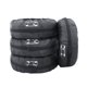 thumbnail image 1 of Kenally Bolsa de almacenamiento de neumáticos portátil a prueba de polvo con rueda Ajustable de tela Oxford para neumáticos de coche Vehículos, repuestos y accesorios Mis señal blanca de banda negra L, 1 of 6