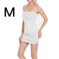 thumbnail image 1 of Vestido de verano sin mangas con cuello barco para mujer, vestido ajustado para club nocturno, blanco, M Yuarrent AP1098-02B, 1 of 7