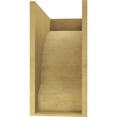 thumbnail image 4 of 11"W x 22"D x 22"H Classic Moab Rough Cedar Woodgrain TimberThane Corbel, Primed Tan, 4 of 6