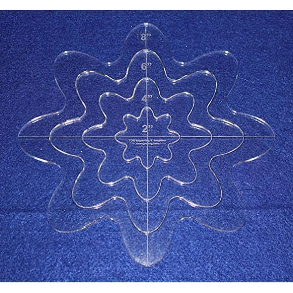 4 Piece Nested Daisy Template Set 1/4" Acrylic