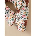 thumbnail image 5 of Infant Newborn Baby Girl Clothes Cowhead Printed Onesies Long Sleeve Ruffle Baby Footed Clothes Baby Clothes for Girls, 5 of 5