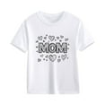 thumbnail image 4 of Frwgonr Big Girls T-shirts Mother's Day Shirts for Girls Kids T-Shirts Tees Summer Tops 2T-13, White, 4 of 6