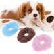 thumbnail image 2 of FELTECHELECTR juguetes de peluche para mascotas con forma de dona, elásticos y divertidos con sonido chirriante, para morder y jugar (color aleatorio)., 2 of 7