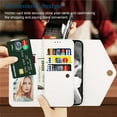 thumbnail image 5 of Wallet Case for Samsung Galaxy S23+ Plus (not S23) for Women, Shoulder Crossbody Purse Handbag Neck Strap Lanyard Cover with ID Card Holder Phone Case for Samsung Galaxy S23 Plus XK White, 5 of 18