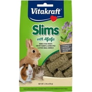 Vitakraft Slims Small Animal Treats - Alfalfa Hay - Crispy Nibble Stick Treat