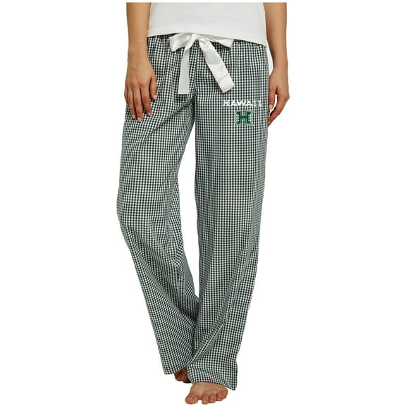 Women's Concepts Sport Green/White Hawaii Rainbow Warriors Tradition Lightweight Lounge Pants