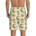 thumbnail image 3 of Kdxio Frogs Print Mens Sleep Shorts Bottoms Soft Comfy Pajama Wear Pants with Drawstring Pockets, 3 of 7