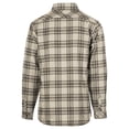 thumbnail image 2 of Burnside B14786574 Open Pocket Long Sleeve Flannel Shirt, Grey & Steel - Medium, 2 of 3
