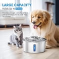 thumbnail image 2 of Cat Water Fountain, 108oz/3.2l Cat Fountain, Automatic Dog Water Dispenser With Led Light And Circulating Filtration System For Cats, Dogs, Multiple P 8 filters 8 sponges, 2 of 5